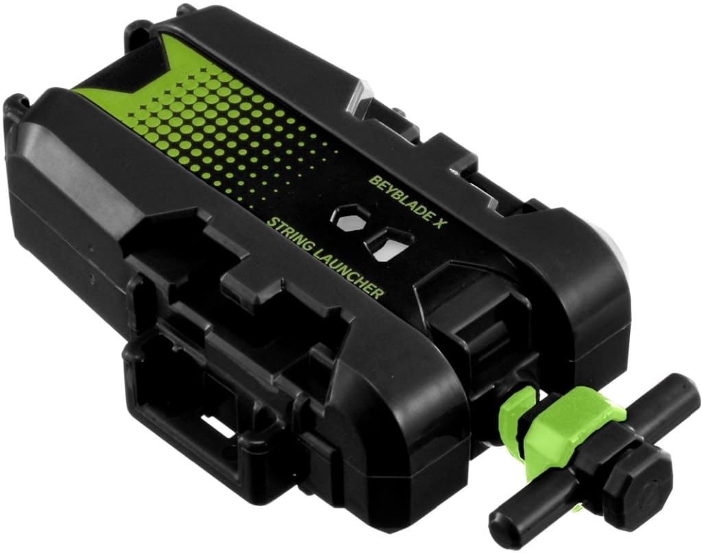 Beyblade X BX-51 String Launcher — Black×Green (Pre-owned)