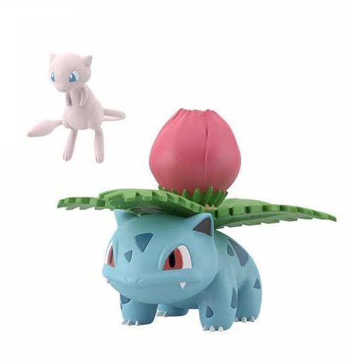 Pokemon Scale World Kanto Mew & Ivysaur Figure — Japan Exclusive (Pre-owned)